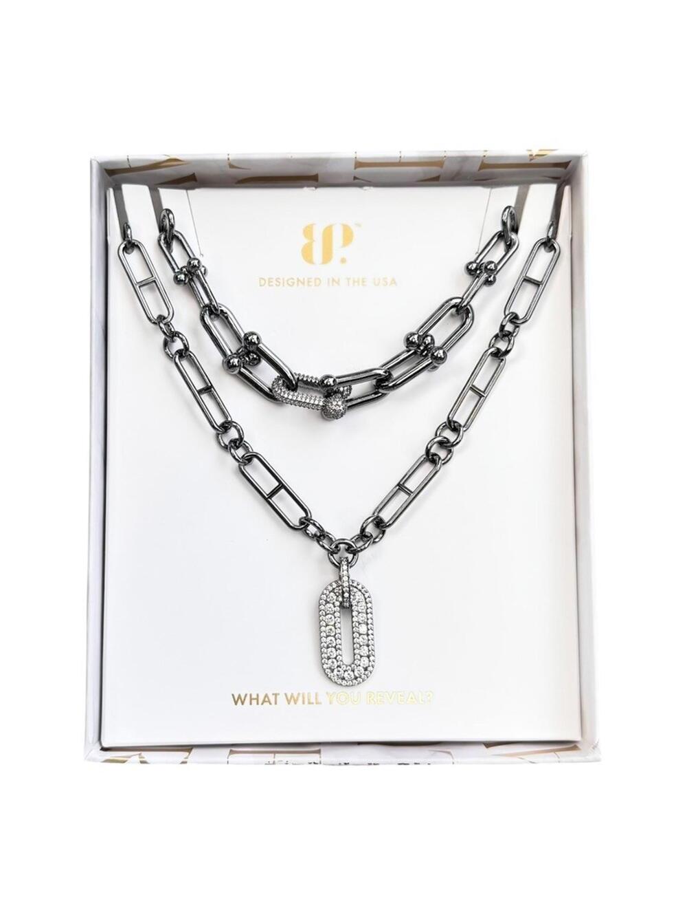 Bomb Party Luxe Layers NK93668 "Just A Girl And Her Style" Hematite